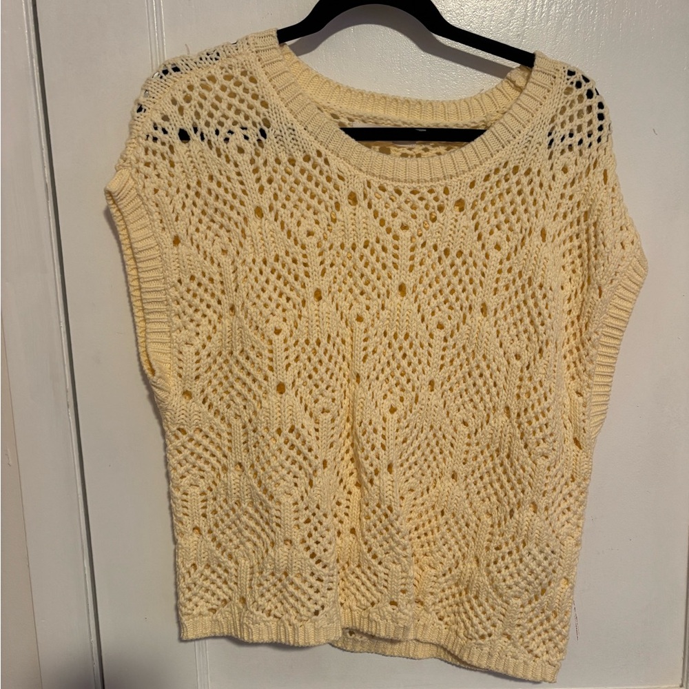 Lucky Brand Women's Cream Knit Sweater